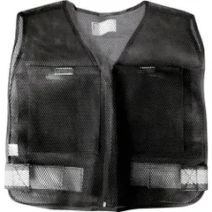 【特価商品】トラスコ中山(TRUSCO) メッシュベスト ポケット付き 黒 ICEMVのサムネイル