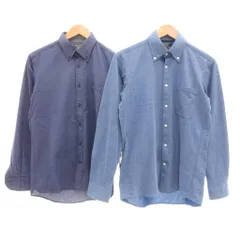 オリヒカ ORIHICA GARAGE ボタンダウンシャツ BD 2点セット まとめ 長袖 M ブルー系 /UO