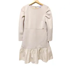 TOCCA(トッカ) ワンピース サイズ0 XS レディース新品同様  - ベージュ クルーネック/長袖/ロング