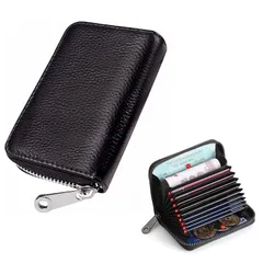 【特価セール】カードケース カードホルダー 名刺ホルダー 大容量 クレジットカードホルダー 磁気防止 スキミング防止ケース カードデータ保護 クレジットカードケース 20枚のカードスロット付きメモリーカード 黒