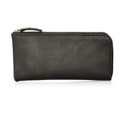 再入荷 タイムセール 定価14300円】イタリアンレザー 長財布 ロングウォレット Folna マヤベリー イタリア Il Ponte イル ポンテ社 牛革 スクラッチ加工 軽量 スリム L字ファスナー レザー 本革 日本製 フォルナ タンニンなめし 男女兼用