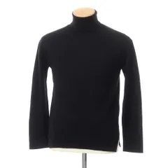 【中古】アバハウス ABAHOUSE ウール タートルネック プルオーバーニット ブラック【サイズ44】【メンズ】のサムネイル