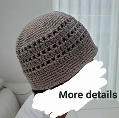 クラッシャーハット　バケットハット　バケハ　クロシェハット