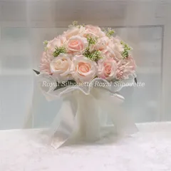 ウェディング ブライダルブーケ 5カラー展開 ウェディングブーケ ブーケ 花嫁 造花 結婚式 二次会 披露宴 海外挙式 前撮り お洒落 豪華 花束 ガーリー 可愛い フラワー