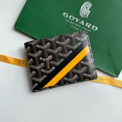 限定版/ベストコンディション Goyard(ゴヤール) Mackage(マッカージュ) ゴヤール ヴィクトワール 二つ折り財布 ブラック