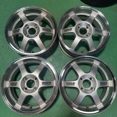 RAYS TE37 CUP 15インチ 6.5j +43 PCD100 シルバー コンパクトカー レイズ 軽量 鍛造