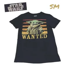 STARWARSスターウォーズベビーヨーダ古着プリントTシャツSMブラック HH0474