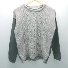 ◇ BEAMS HEART ビームス ハート ウール混 編み込み風 長袖 ニット セーター サイズ不明 グレー系 レディース E  【1304120024960】