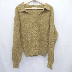 ◇ ⊇ Bleme ブレム セーター 長袖 ミックススキッパーニット サイズM オリーブ系 メンズ E  【1507010008327】