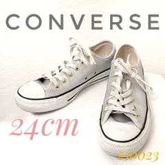 【訳アリ✨】CONVERSE　スニーカー　24cm　シルバー　レディース　靴