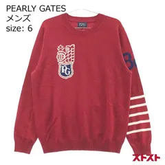 PEARLY GATES パーリーゲイツ カシミヤ ニットセーター レッド系 6 ［240101047045］