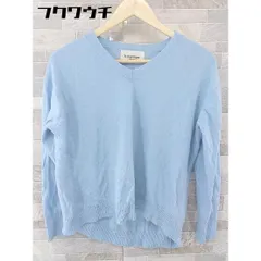 ◇ le.coeur blanc ルクールブラン 長袖 ニット セーター サイズ38 ブルー系 レディース 【中古】 【1104060005919】