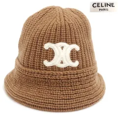 CELINEセリーヌ トリオンクロシェハット　ニット帽子　バケットハット TRIOMPHE セリーヌ （CELINE） トリオンフ クロシェ ニット帽