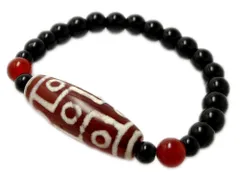 天珠 ブレスレット 九眼天珠 パワーストーン ブレスレット メンズ レディース 天然石 数珠 アクセサリー メンズブレスレット