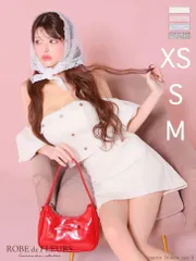 アイボリー (fm3269) XSサイズあり【ROBE de FLEURS/ローブドフルール】ニットツイード/ オフショル/ セットアップ/ タイト/ ミニドレス/ キャバドレス/ ナイトドレス