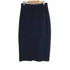 theory luxe(セオリーリュクス) ロングスカート サイズ38 M レディース - ダークネイビー ニット/ウエストゴム
