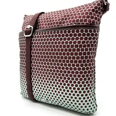 【希少】 COACH コーチ ショルダーバッグ 水玉模様 グラデーション ナイロン レザー 革 グリーン 緑 ブラウン 茶色 ホワイト 白色 ユニセックス 男女兼用 メンズ レディース