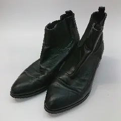 ■ Oriental Traffic ゴム調節　ポインテッドトゥ　シンプル ショート丈 ブーツ サイズLL ブラック系 レディース E  【1301260047835】