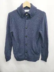 ◇ ⊇ green label relaxing UNITED ARROWS 長袖 ニット カーディガン サイズS ネイビー系 メンズ E  【1507010016735】