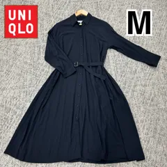 UNIQLO　イネス　レーヨン　シャツワンピース　Ｍ