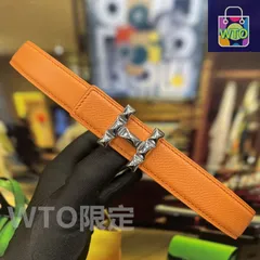 【今日特価】Hermes New Double-Sided Epsom レザーベルト-1