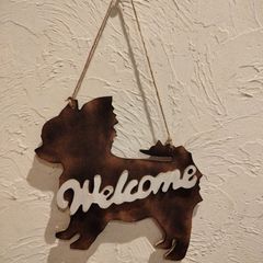 フレンチブルドッグ オブジェ ハンドメイド WELCOMEボート かわいい