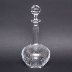 オールド・バカラ 珍品 切子 ダイヤモンドカット×格子柄 ボトル