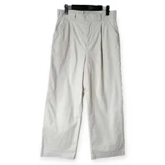 【Fashion】レディス JOURNAL STANDARD ジャーナルスタンダード タック入り ストレッチ ワイドチノパンツ サイズ 40 /アイボリー ホワイト系