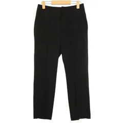 Mila Owen ミラオーウェン 通年 ストレッチ★ テーパード センタープレス スラックス パンツ Sz.1 レディース 黒