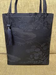 帯リメイクバック　小さめトートバッグ