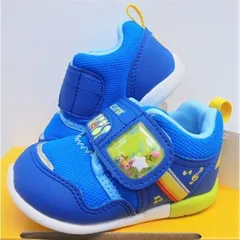 ★ムーンスター★おもいっきり遊んでいいベビー！キャロットＢ107ブルー（幅広3E）12.0センチ