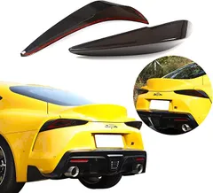 DIYUCAR 車用 ABS テールライトガード装飾 カーテールライトスモーキーカラーテールライトカバー ブレーキインジケーター 反転光保護 トヨタ スープラ GR A90 A91 MK5 2019-2022に対応 外装パーツ アクセサリー