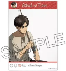 【新品】キャラカード エレン・イェーガー 描き下ろしSNS風クリアカード 「進撃の巨人 The Final Season」