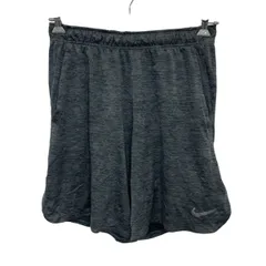 NIKE ジャージパンツ L チャコール ナイキ ハーフパンツ ドライフィット ウエストロープ スポーティ 古着卸 アメリカ仕入 2506-980