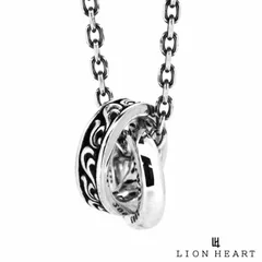 ライオンハート アラベスク ダブルリング ネックレス シルバー925 メンズ ブランド LION HEART