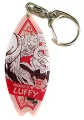 【中古】キーホルダー モンキー・D・ルフィ 「ワンピース サーフボード風アクリルキーホルダー」 ジャンプショップ SUMMER JUMP COLLECTION 2023グッズ