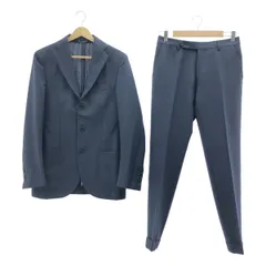 Errico Formicola / エリコフォルミコラ | Randa BJ / ウールモヘヤ セットアップ / 3B テーラードジャケット / スラックス パンツ | 44 | ネイビー | メンズ