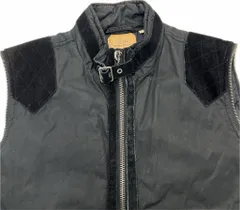 DIESEL ☆ 中綿 デザイン ベスト ブラック M スタイリッシュ レイヤード アメカジ モード カジュアル バイカー 古着 ディーゼル■DF240