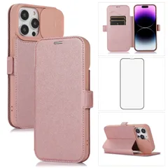 【特価商品】6.7インチアイフォン14 Pro Pro Max Max スマホケース Max 肌感レザー サイドマグネット式 Pro 全面保護 カメラレンズ保護】「ガラスフィルム贈り」 耐衝撃 手帳型ケース【スライド式 ワイヤレス充電対応 14 指紋防止 カー