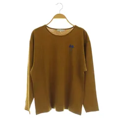 ミラショーン mila schon ウールクルーネックカットソー 長袖 プリント ヴィンテージ 40 ブラウン /MY ■OSのサムネイル