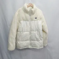 ◇ ⊇ JAVA ジャバ 無地 長袖 ボアジャンパー サイズXL ホワイト系 レディース E  【1505130002614】