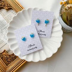 ストロベリー×ブルー　アレルギー対応　ピアス/イヤリング
