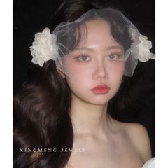 フラワー 花びら お花 シルバー 透かし 髪飾り ヘッドドレス ティアラ 成人式 前撮り 和装 ウエディング ブライダルアクセサリー シンプル 上品