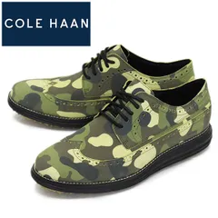 COLE HAAN (コールハーン) C34006 オリジナルグランド ウィング オックスフォード ゴルフ レザーシューズ GREEN CAMO CLH004 clh US8.5-約26.0cm