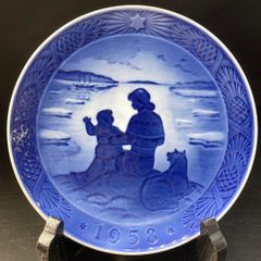 ロイヤルコペンハーゲン イヤープレート 1958年 陽光 グリーンラン