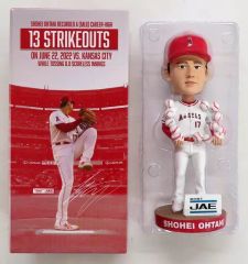 大谷翔平 13K strikeouts ボブルヘッド 人形 航空電子 JAE 大谷翔平 13K ボブルヘッド - メルカリ