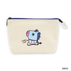[신품·공식] 3 포켓 캔버스 파우치 MANG BT21 공식 상품 colleize 코레이즈