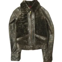 RRL シェアリングトグルコート ジャケット レザー ムートン