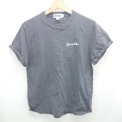 ◇ ⊂ ジムフレックス ワンポイント カジュアル シンプル 半袖 クルーネックTシャツ サイズ16 チャコール系 レディース E  【1508060031006】