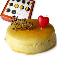 魔法洋菓子店ソルシエ チーズケーキ 満月のスフレ 5号 直径14.5cm 4人～6人分 約350g 【バースデー飾り付】